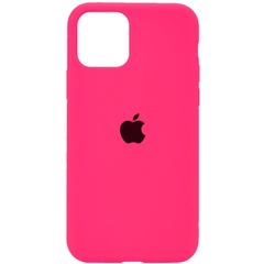 Чохол Silicone Case Full Protective (AA) для Apple iPhone 11 Pro Max (6.5"), Розовый / Barbie pink
