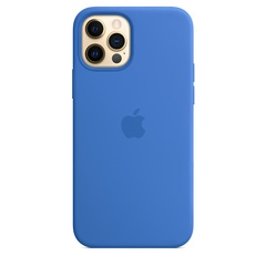 Чехол Silicone Case Full Protective (AA) для Apple iPhone 15 Pro Max (6.7") Синий / Capri Blue
