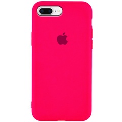 Чехол Silicone Case Slim Full Protective для Apple iPhone 7 plus / 8 plus (5.5"), Розовый / Shiny pink