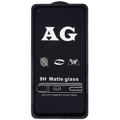 Защитное стекло 2.5D CP+ (full glue) Matte для Xiaomi Redmi Note 9 / Redmi 10X / Note 9T / Note 9 5G Черный