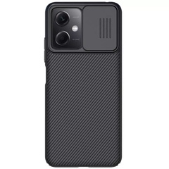 Карбонова накладка Nillkin Camshield (шторка на камеру) для Xiaomi Poco X5 5G / Redmi Note 12 5G, Чорний / Black