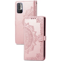 Шкіряний чохол (книжка) Art Case з візитницею для Xiaomi Redmi Note 10 5G / Poco M3 Pro, Розовый