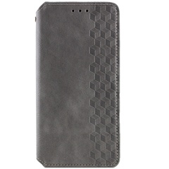 Шкіряний чохол книжка GETMAN Cubic (PU) для Samsung Galaxy A55, Сірий
