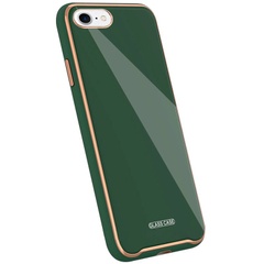 TPU+Glass чехол Venezia для Apple iPhone 7 / 8 / SE (2020) (4.7"), Зеленый / Dark Green