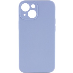 Чохол Silicone Case Full Camera Protective (AA) NO LOGO для Apple iPhone 15 (6.1"), Голубой / Lilac Blue