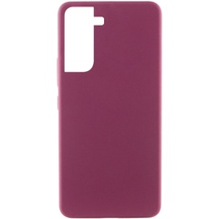Чохол Silicone Cover Lakshmi (AAA) для Samsung Galaxy S21 FE, Бордовый / Plum