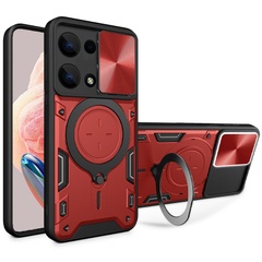 Удароміцний чохол Bracket case with Magnetic для Xiaomi Redmi Note 13 5G, red