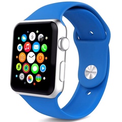 Силиконовый ремешок для Apple watch 38mm/40mm/41mm Синий / Royal blue