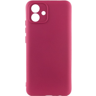 Чехол Silicone Cover Lakshmi Full Camera (A) для Samsung Galaxy A05 Бордовый / Marsala