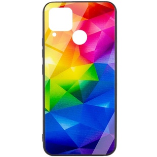 TPU+Glass чехол Diversity для Realme C15 / C12 Rainbow