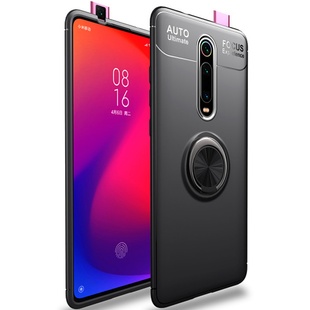 TPU чехол Deen ColorRing под магнитный держатель (opp) для Xiaomi Redmi K20/K20 Pro/Mi9T/Mi9T Pro Черный / Черный