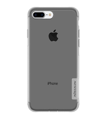 TPU чехол Nillkin Nature Series для Apple iPhone 7 plus / 8 plus (5.5") Серый (прозрачный)