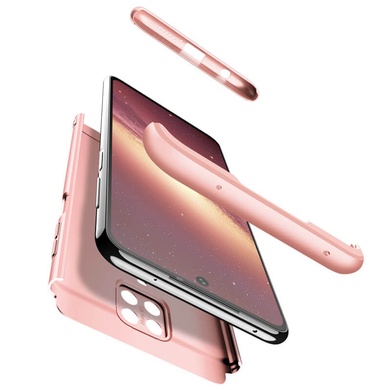 Пластикова накладка GKK LikGus 360 градусів (opp) для Xiaomi Redmi Note 9s/Note 9 Pro/9 Pro Max, Розовый / Rose Gold
