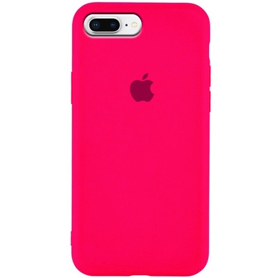 Чохол Silicone Case Slim Full Protective для Apple iPhone 7 plus / 8 plus (5.5"), Розовый / Shiny pink