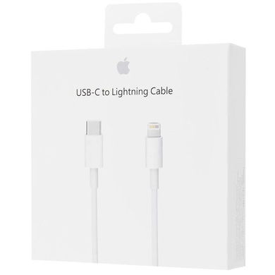 Дата кабелю Apple Lightning to USB-C 1m (Original) (MM0A3ZM/A), Белый