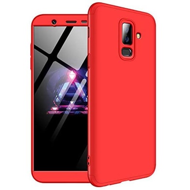 Пластиковая накладка GKK LikGus 360 градусов для Samsung Galaxy J8 (2018), Красный