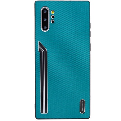 TPU чохол SHENGO Textile series для Samsung Galaxy Note 10 Plus, Зеленый