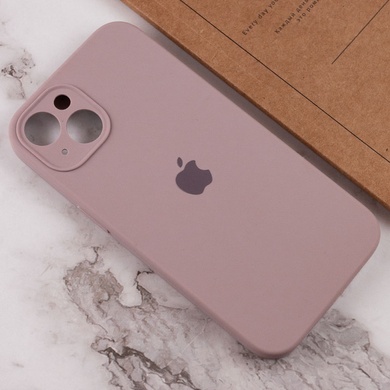 Чохол Silicone Case Full Camera Protective (AA) для Apple iPhone 15 (6.1"), Сірий / Lavender