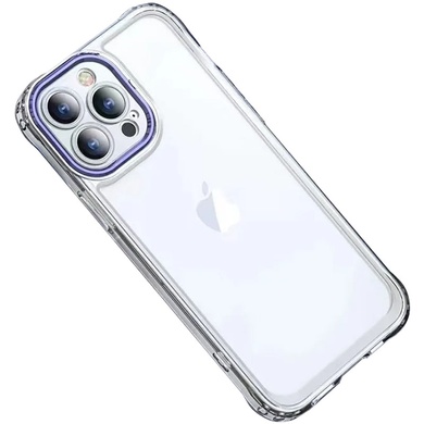 TPU+PC чохол ColorCam для Apple iPhone 12 Pro (6.1"), Прозрачный / Фиолетовый