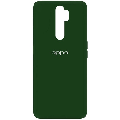 Чехол Silicone Cover My Color Full Protective (A) для Oppo A5 (2020) / Oppo A9 (2020) Зеленый / Dark green