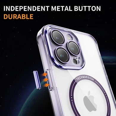 TPU+PC чехол Fullcolor with Magnetic Safe для Apple iPhone 12 Pro Max (6.7") Purple