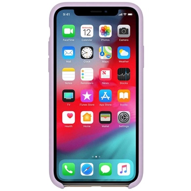 Чехол Silicone Case (AA) для Apple iPhone XR (6.1") Серый / Lavender