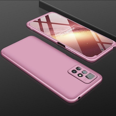 Пластикова накладка GKK LikGus 360 градусів (opp) для Xiaomi Poco X4 Pro 5G, Розовый / Rose Gold