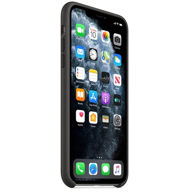 Чохол Silicone case (AAA) для Apple iPhone 11 Pro (5.8 "), Чорний / Black