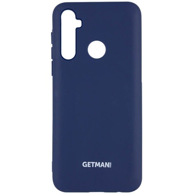 Чехол Silicone Cover GETMAN for Magnet для Samsung Galaxy A21, Синий / Blue