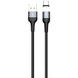 Дата кабель USAMS US-SJ328 U28 Magnetic USB to MicroUSB (1m) (3A), Чорний
