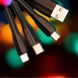 АЗП Usams C13 2.1A Dual USB + U35 3IN1 Charging Cable (1m), Чорний