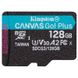 Карта пам'яті Kingston MicroSDXC 128GB U3 Canvas Go! Plus R170MB/s 90W + adapter (SDCG3/128GB), Black