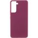 Чохол Silicone Cover Lakshmi (AAA) для Samsung Galaxy S21 FE, Бордовый / Plum