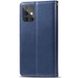 Кожаный чехол книжка GETMAN Gallant (PU) для Samsung Galaxy A71 Синий