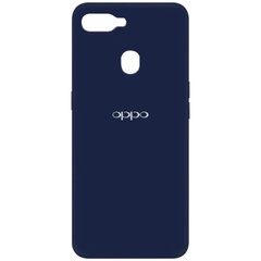 Чехол Silicone Cover My Color Full Protective (A) для Oppo A5s / Oppo A12 Синий / Midnight blue