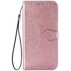 Кожаный чехол (книжка) Art Case с визитницей для Samsung Galaxy A02s Розовый