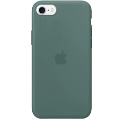 Чехол Silicone Case Full Protective (AA) для Apple iPhone SE (2020) Зеленый / Pine green