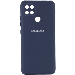 Чохол Silicone Cover My Color Full Camera (A) для Oppo A15s / A15, Синий / Midnight Blue