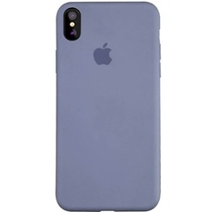 Чехол Silicone Case Full Protective (AA) для Apple iPhone XS Max (6.5") Серый / Lavender