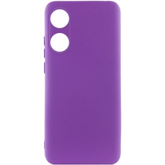 Чехол Silicone Cover Lakshmi Full Camera (A) для Oppo A58 4G Фиолетовый / Purple