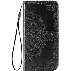 Кожаный чехол (книжка) Art Case с визитницей для Realme C11 Черный