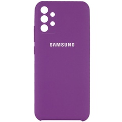 Чохол Silicone Cover Full Camera (AAA) для Samsung Galaxy A32 4G, Фиолетовый / Grape