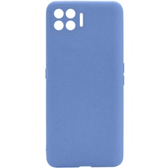 Силиконовый чехол Candy Full Camera для Oppo A93 Голубой / Mist blue