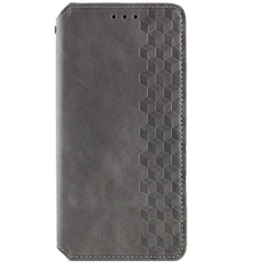Шкіряний чохол книжка GETMAN Cubic (PU) для Samsung Galaxy A05s, Сірий