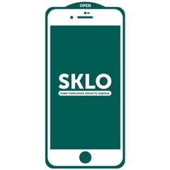 Защитное стекло SKLO 5D (тех.пак) для Apple iPhone 7 plus / 8 plus (5.5") Белый