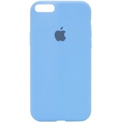 Чохол Silicone Case Full Protective (AA) для Apple iPhone 6/6s (4.7 "), Голубой / Cornflower