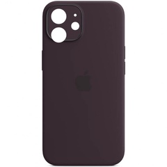 Чехол Silicone Case Full Camera Protective (AA) для Apple iPhone 12 (6.1") Фиолетовый / Elderberry