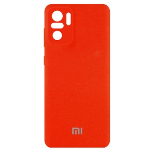 Чехол Silicone Cover Full Camera (AA) для Xiaomi Redmi Note 10 / Note 10s Оранжевый / Neon Orange