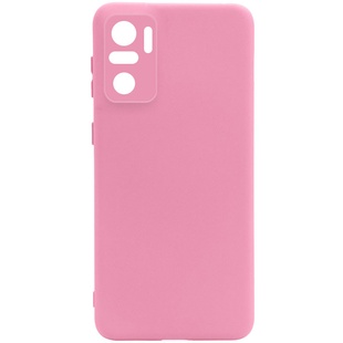 Чехол Silicone Cover Full Camera without Logo (A) для Xiaomi Redmi Note 10 / Note 10s Розовый / Pink