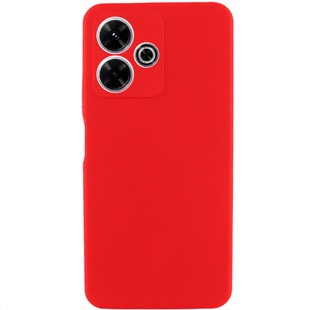 Чехол Silicone Cover Lakshmi Full Camera (AAA) для Xiaomi Redmi 13 4G / Poco M6 4G Красный / Red